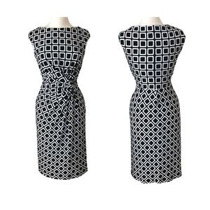 Ralph Lauren | Geometric Print KnottedJersey Dress